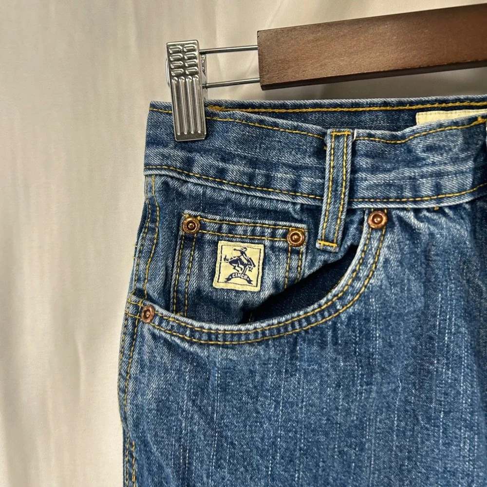 Cinch Jeans Boys Size 16R Blue Medium Wash Straight Leg Western Denim 27x31